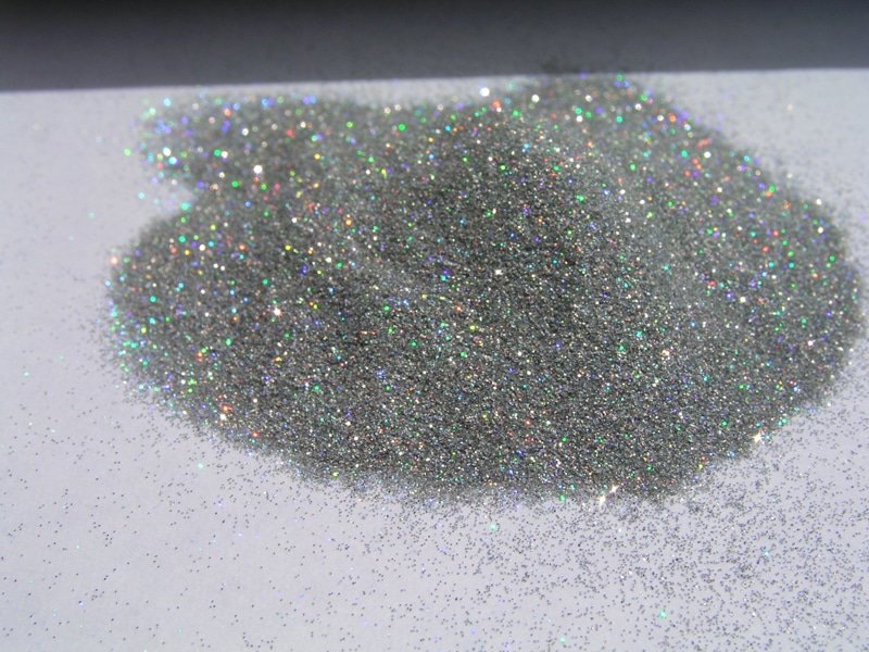 Silver Holographic Metal Flake - Paint With Pearl