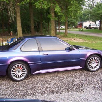 This Honda was painted using our Blue Purple flip paint chameleon pearl pigment.