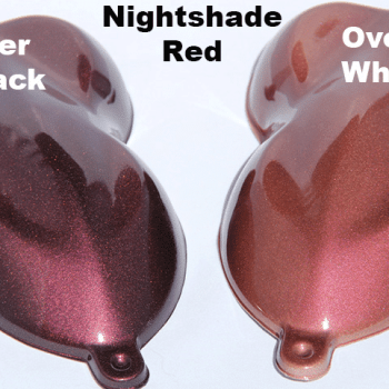 Nightshade Red over Black and over White