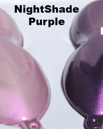 Nightshade Purple Pink Candy Paint Pearl over White and Black