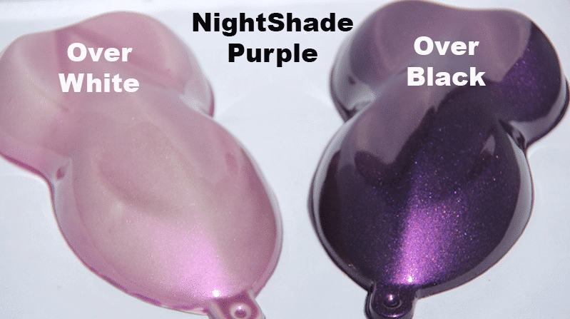 black paint with purple flake