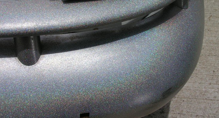Silver Holographic Metal Flake - Paint With Pearl